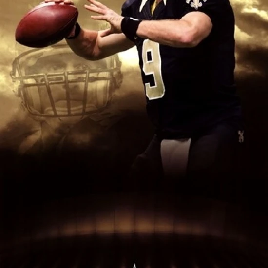 Новый орлеанские святые D Brees 13 ламинированный плакат печать (24x36)|Таблички и