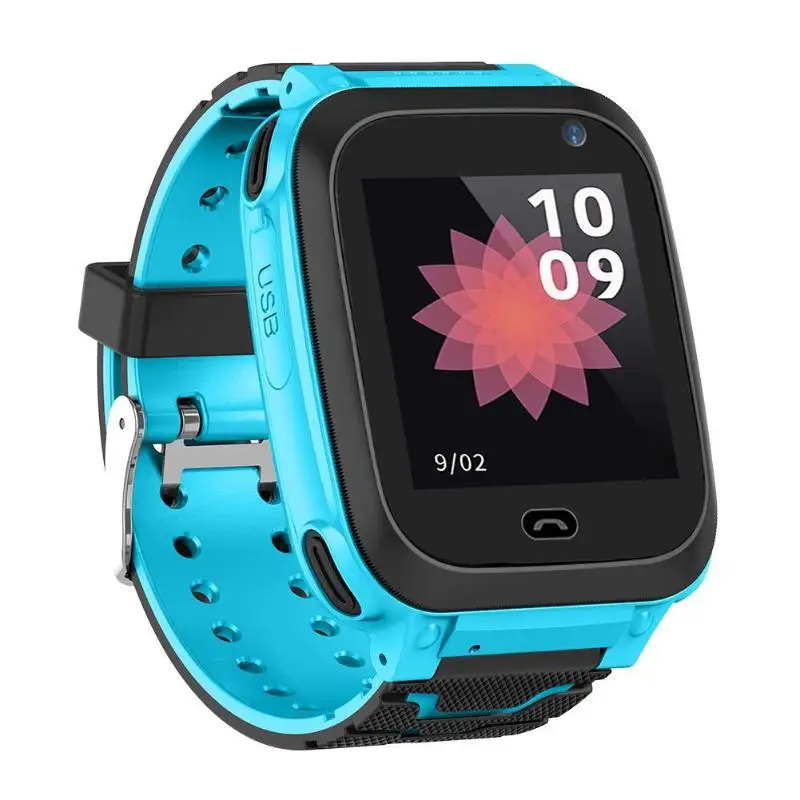 DS38 1 44 дюймовый сенсорный экран умные детские часы один ключ SOS Bluetooth камера