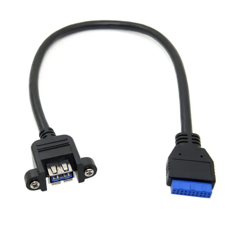 USB 3 0 одиночный порт A женский винтовой Тип крепления для угловой материнской