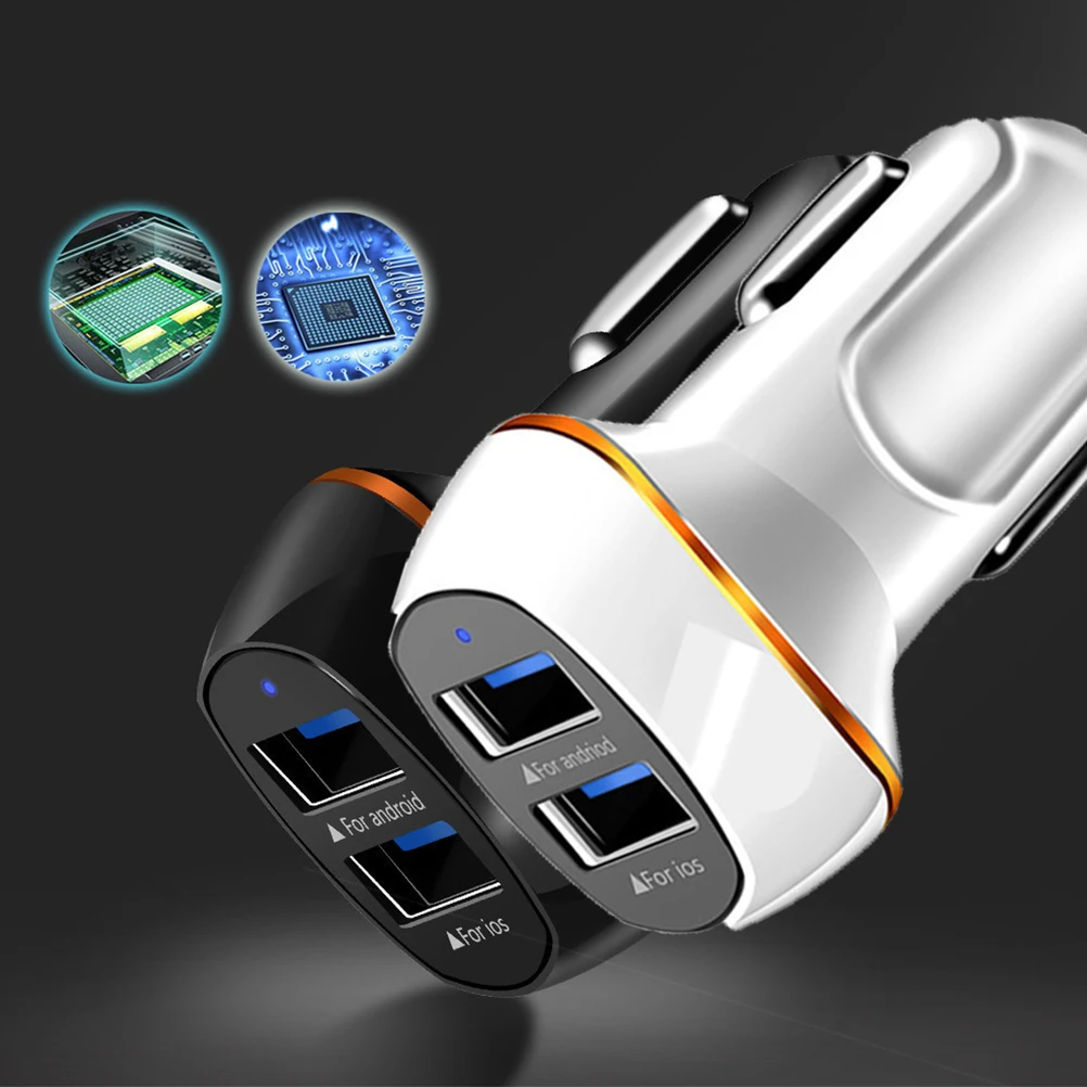 1 шт. автомобильное зарядное устройство цифровой дисплей двойной USB порт 3.1A usb
