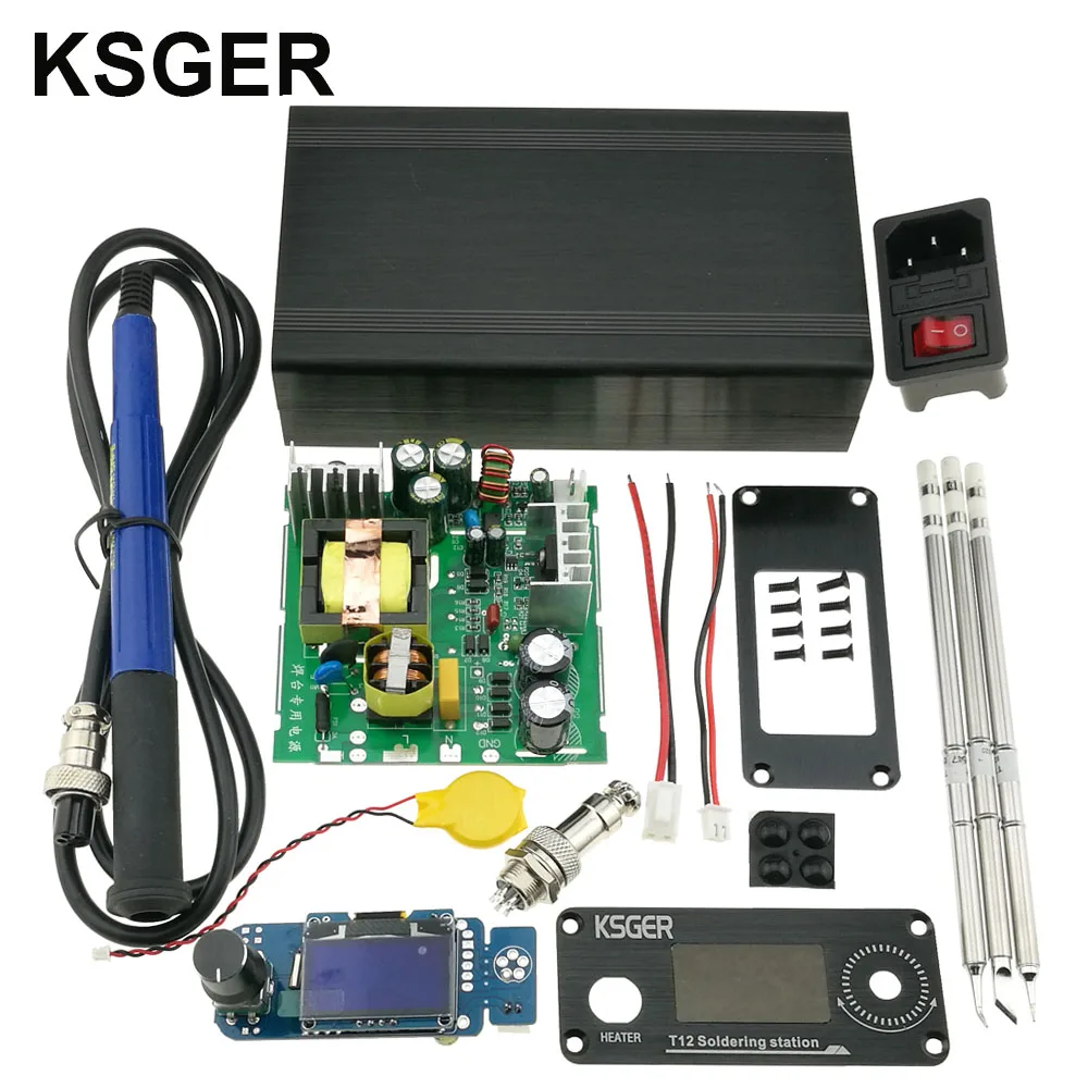 KSGER T12 DIY наборы паяльная станция STM32 V2.1S OLED контроллер температуры инструменты