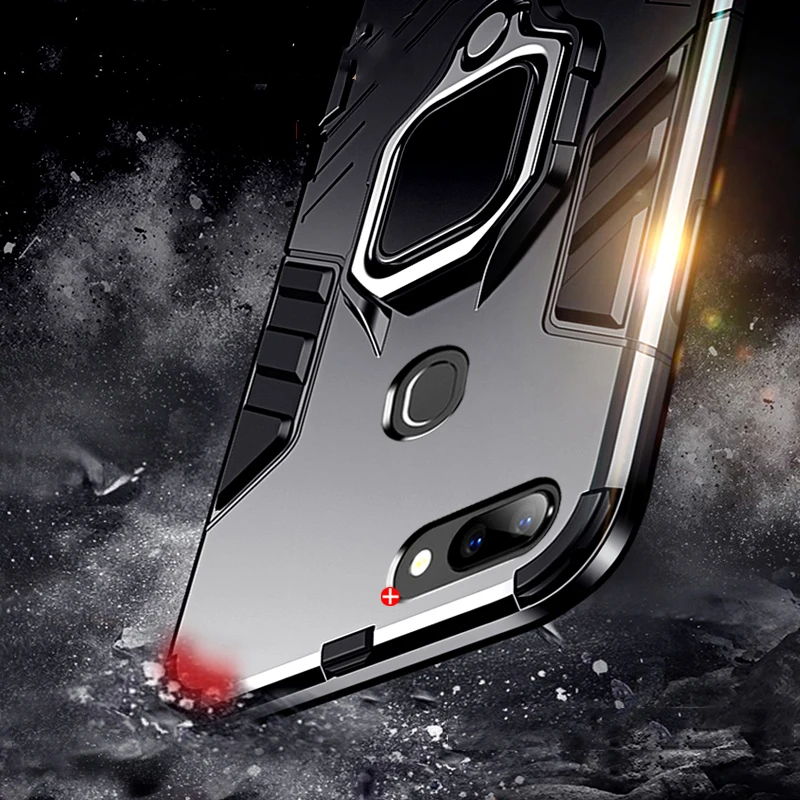 Ударопрочный защитный чехол для huawei Honor 7A Pro с автомобильным держателем мягкий