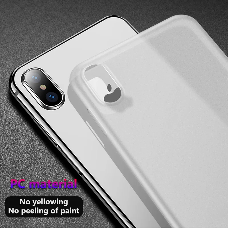 Phone Case For iPhone 6 6S 5 7 8 Plus Cases Soft Clear Full Protective Back Cover Apple XR XS MAX X Ultra Thin 0.3mm |