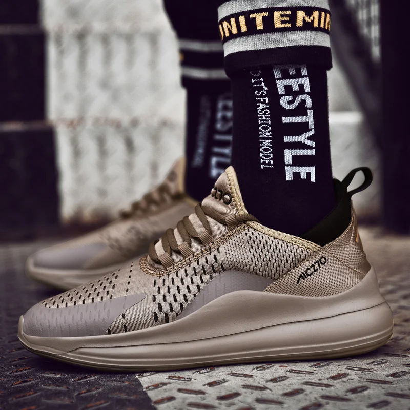 Кроссовки мужская обувь Tenis Masculino Весенняя повседневная для взрослых Flyknit
