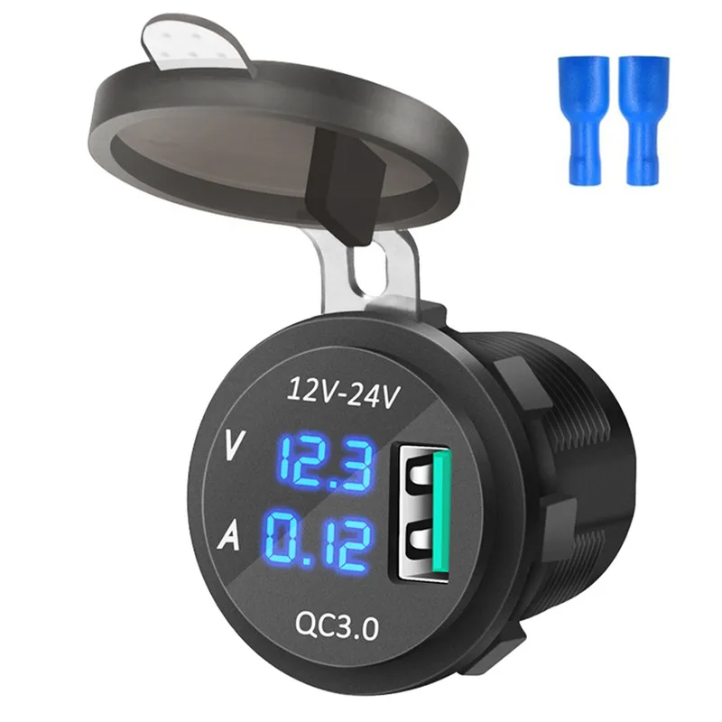 SOONHUA портативное водонепроницаемое автомобильное зарядное устройство 5 В 3A QC3.0 USB