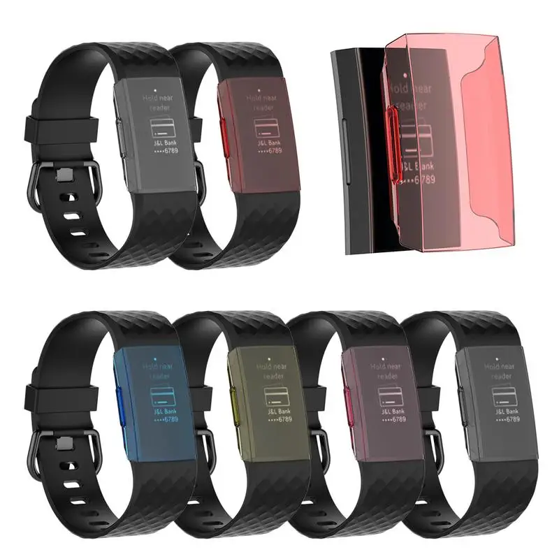 Для Fitbit Charge 3 Charge3 умный Браслет средство защиты ПК чехол Защитный 6
