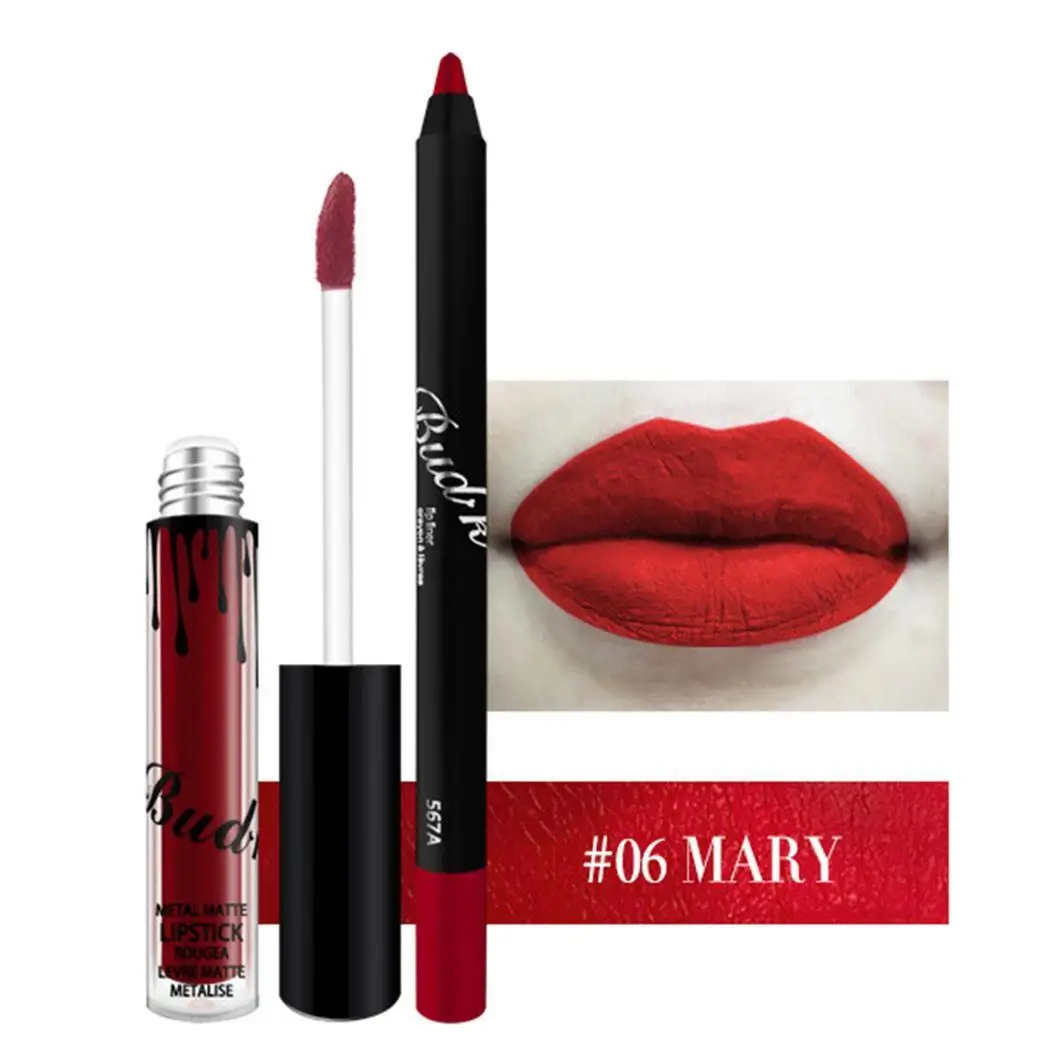 Professional waterproof Long Lasting блеск для губ Повседневный лайнер набор удлиняющий пластик