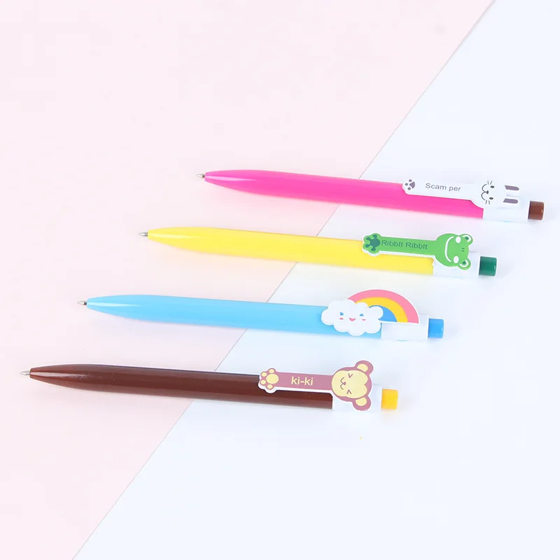 60 шт. принт с героями мультфильмов Kawaii шариковые ручки милый Китти Кэт птичий шар