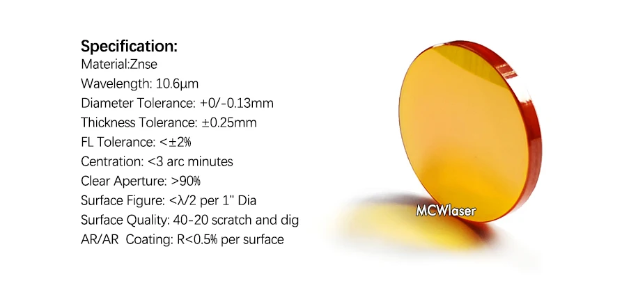Dia: 25mm FL: 76.2mm 3&quot New ZnSe Focal Lens for CO2 Laser 10.6um Cutting Engraving Machine | Инструменты