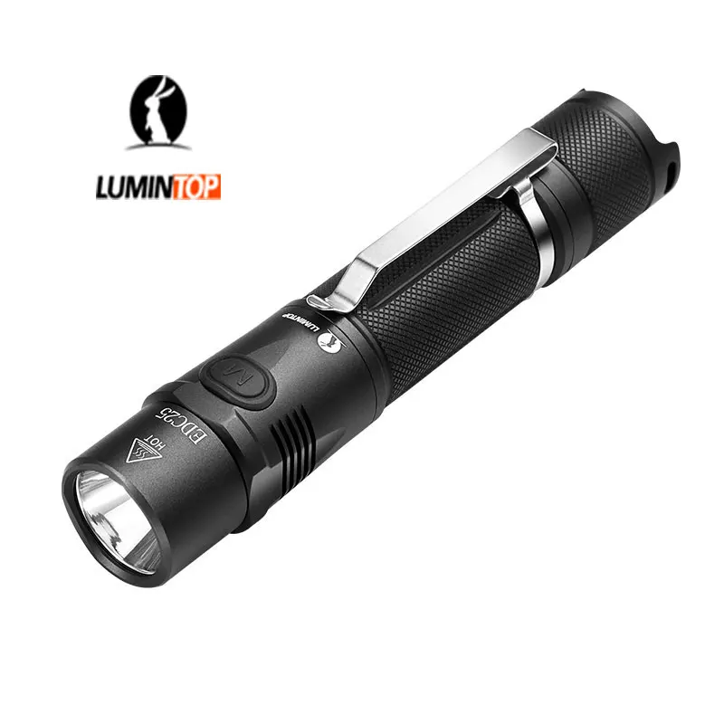 LUMINTOP Перезаряжаемые 1000 люмен тактический фонарик EDC25 Micro USB Cree XP L светодио дный