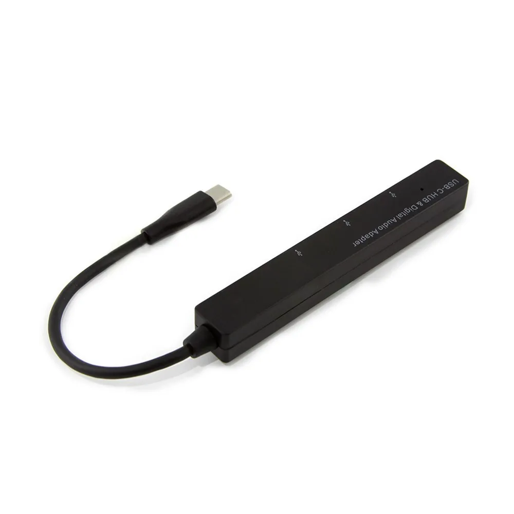 Type C концентратор 3 порта USB 2 0 5 мм наушники музыка цифровой аудио адаптер сплиттер