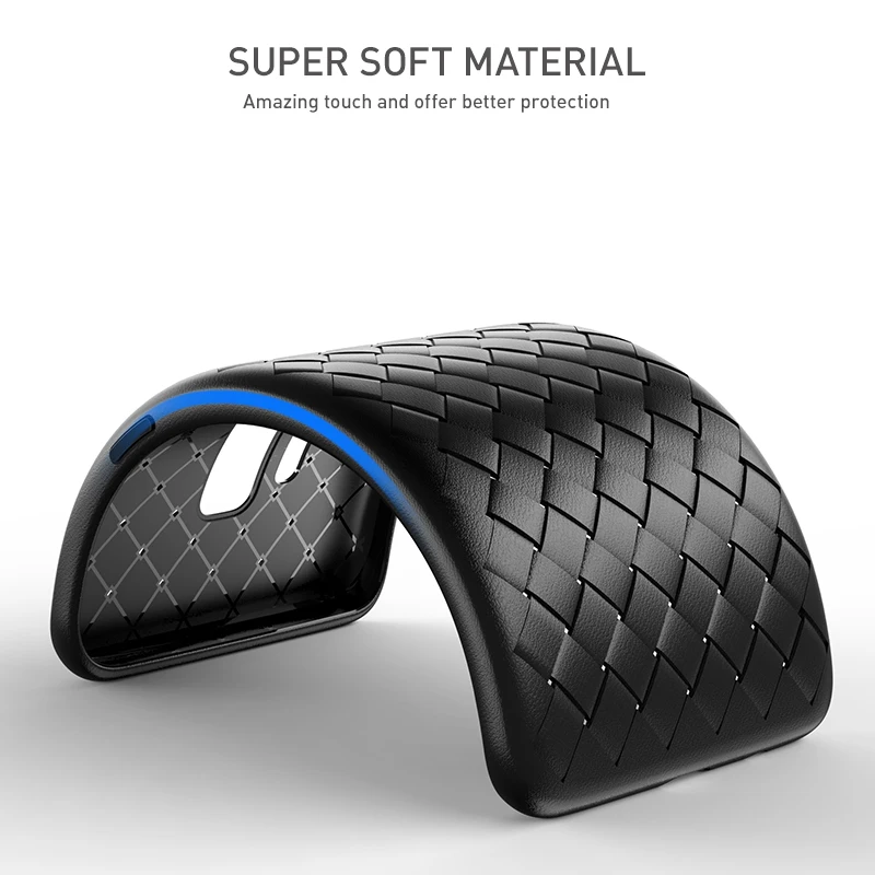 KISSCASE Роскошный чехол для телефона samsung S10 рlus Lite тканые сетки Galaxy S9 Plus Note 9