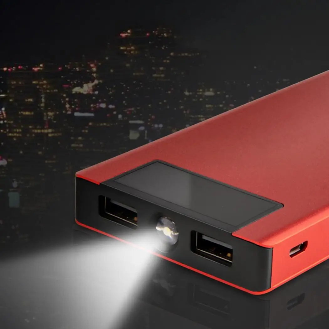 Внешний аккумулятор портативный ультра тонкий 20000 мАч смартфоны с двумя usb