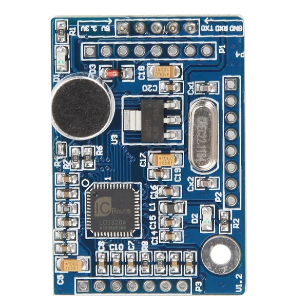 CLAITE 1 шт. 5 в модуль распознавания голоса речи голосовая плата VRM LD3320 ASR Power 43x29 7