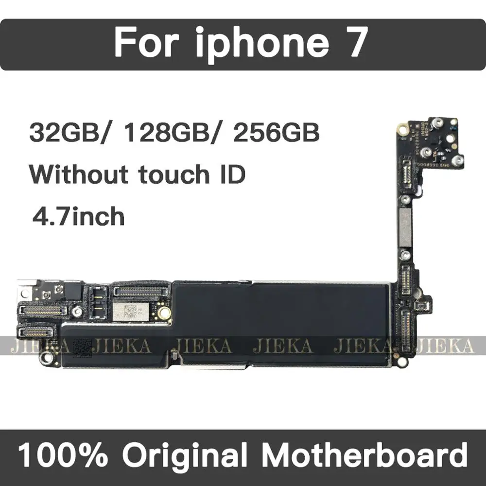 Заводская разблокированная материнская плата для iPhone 7 без Touch ID оригинальная с