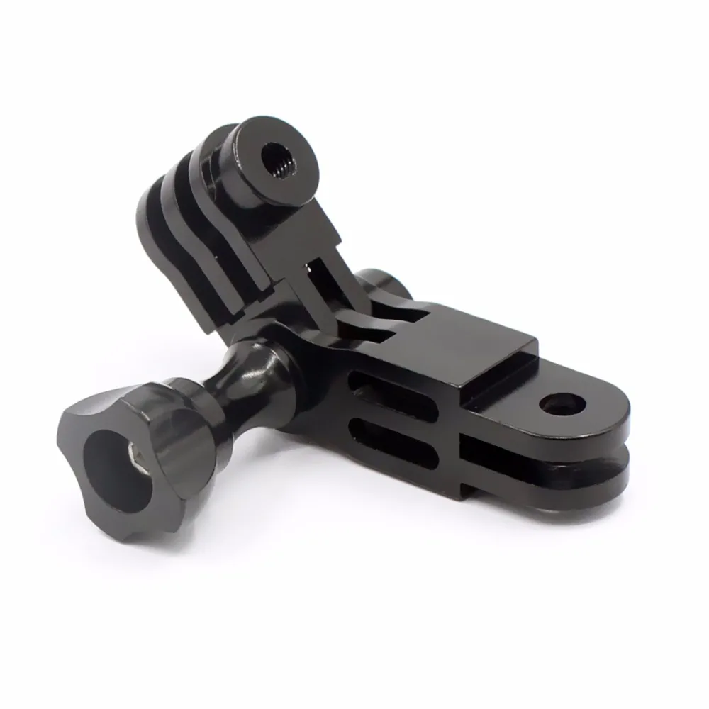 CNC алюминиевый сплав трехходовой поворотный кронштейн адаптер для GOPRO Hero 1 2 3 + 4 5