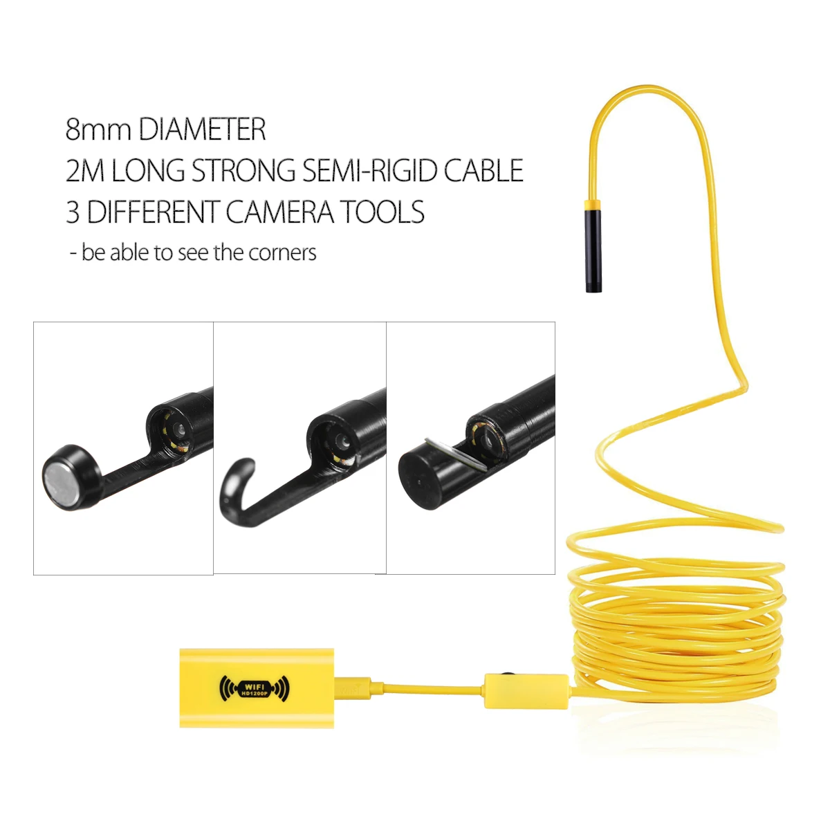 Камера Эндоскоп HD 1200P с Wi Fi 2/5/10 м|Камеры видеонаблюдения| |