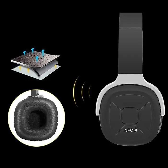 Папка Bluetooth наушников портативные наушники спортивные с микрофоном шагомер кейс