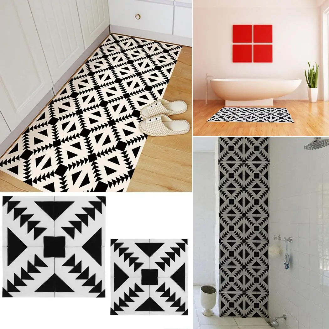 Простая квадратная Геометрическая Съемная Нескользящая Водонепроницаемая