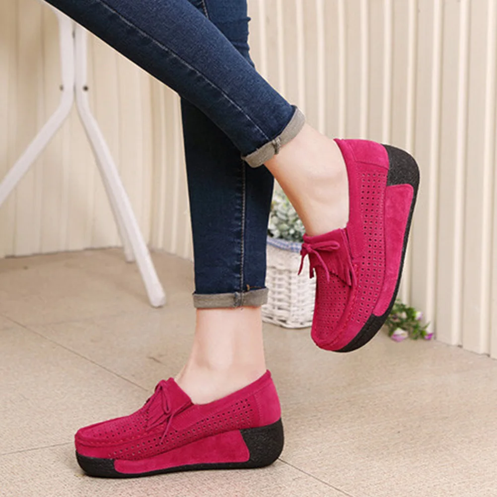 Женские замшевые лоферы на плоской подошве YJSFG элегантные Мокасины с кисточками