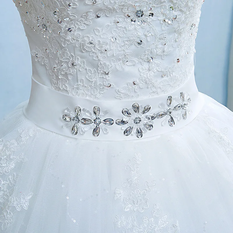 Robe De Mariee элегантные свадебные платья с блестками v-образным вырезом без рукавов