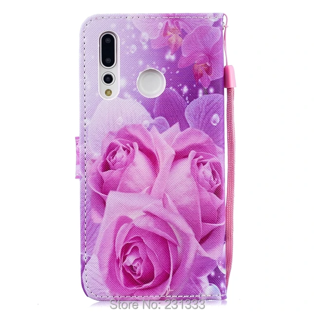 Кошелек C ku с цветком чехол из искусственной кожи для Huawei NOVA 4 Y7 2019 Honor 8A V20 ONE PLUS 6 T