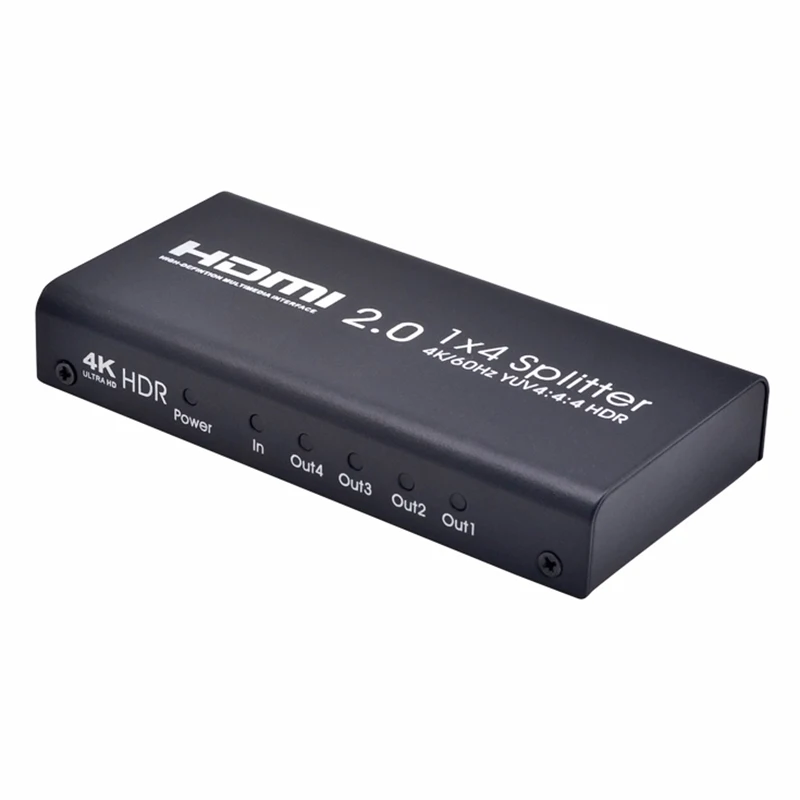 Лучшие предложения 4K Hdmi сплиттер 2 0 1X4 Hdcp 1 4 Hdr Hdmi2.0 для Dvd Ps3 Ps4 | Электроника