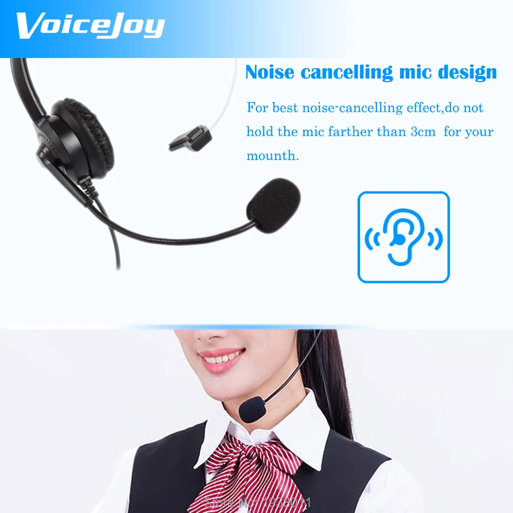 Объем Бесшумная гарнитура RJ9/RJ10 с микрофоном для AVAYA 1603 1608 1616 9608 9610 9620 9640 9650 телефон