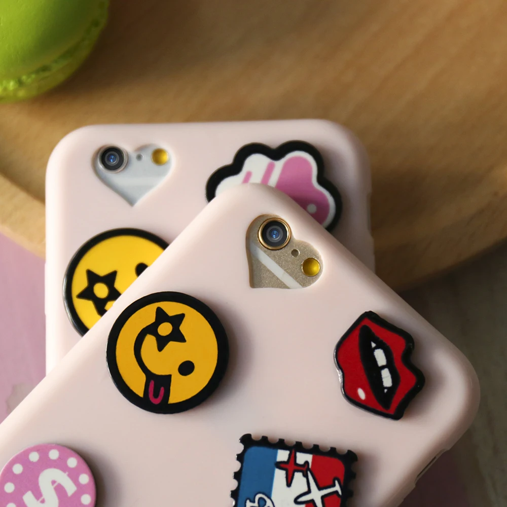KISSCASE мягкий TPU для iPhone 7 6s 6 Plus милый мультяшный 3D чехол розовый Тонкий силиконовый
