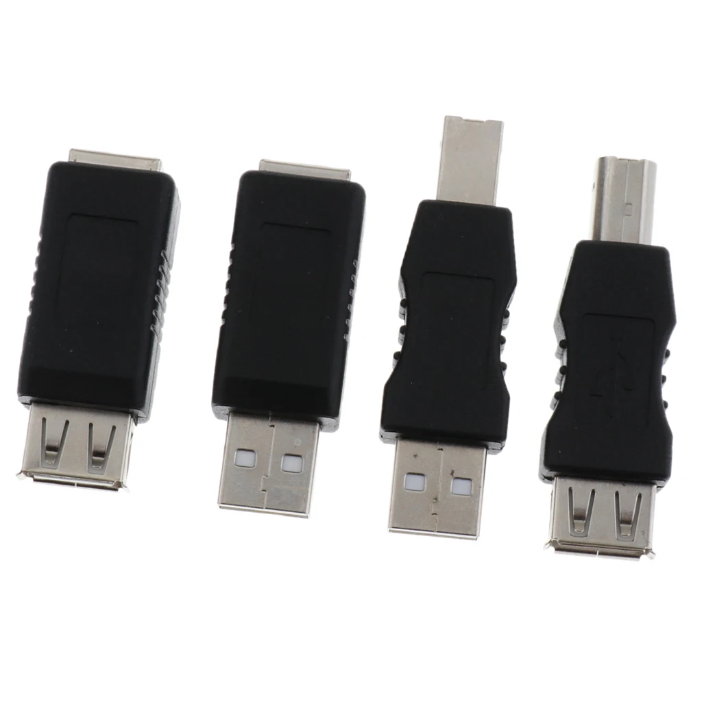 Адаптер конвертер MagiDeal 4 в 1 с USB Type A на B для принтера сканера адаптер