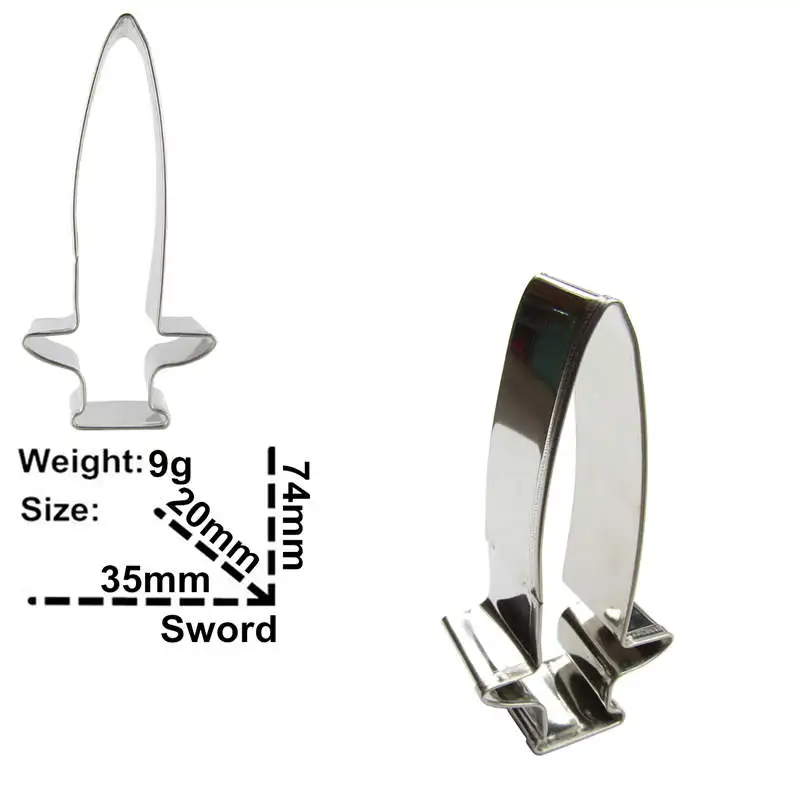 Форма меча 3 шт бисквитные режущие формы инструменты для выпечки украшения торта