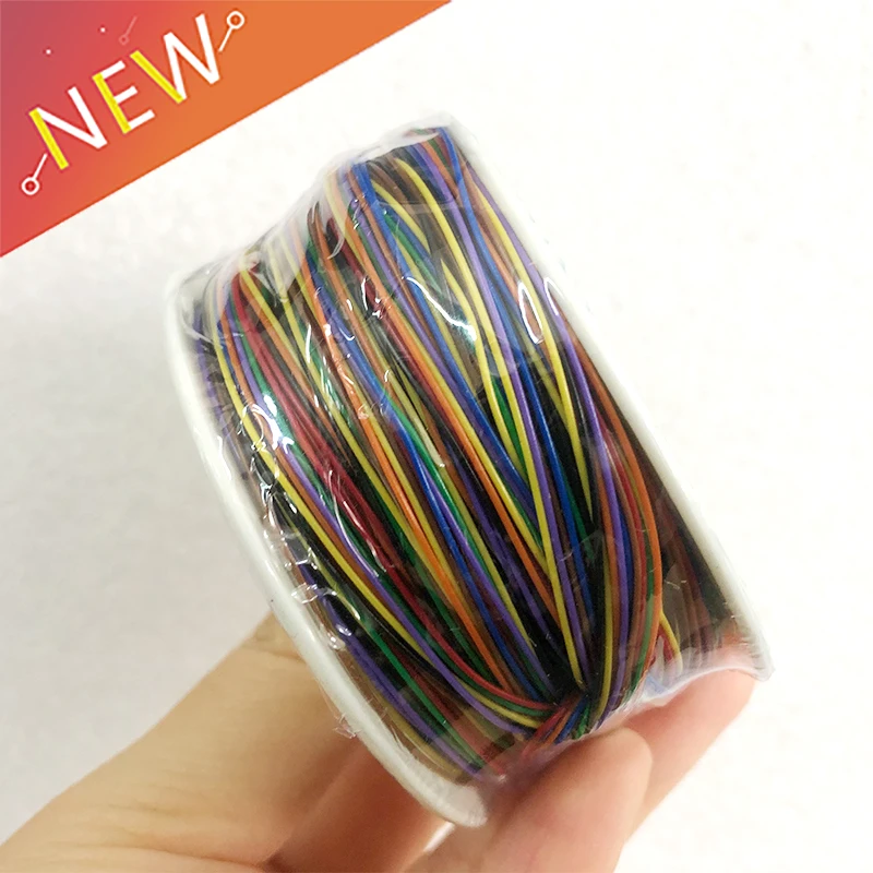 

8 color Wrapping Wire 250 Meters AWG30 Cable ok wire jumper wire PVC Electronic conductor Wire Connector FOR PCB
