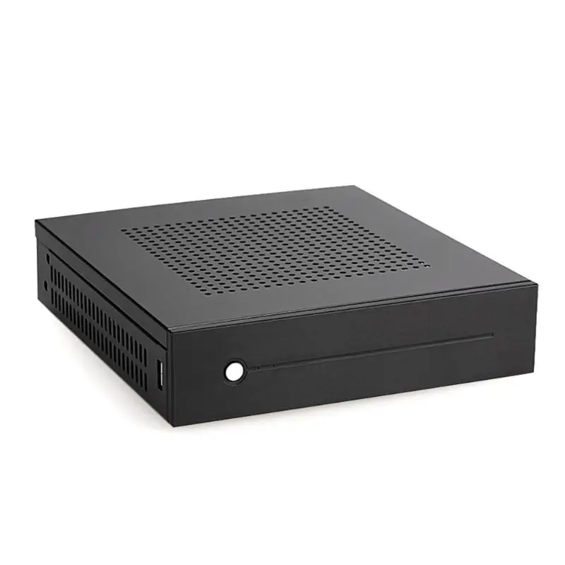 E T3 Mini ITX чехол Ультратонкий 0 8 мм SECC настольный компьютер ПК Шасси Поддержка