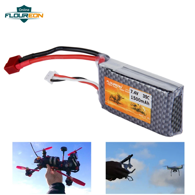 2S 7 4 V 1500mAh 35C литий полимерный аккумулятор (T вилка) DIY игрушки с дистанционным