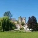Замок на холме Chateau De Montresor Indre-Et-Loire Pays-De-La-Loire Touraine France постер (20x5) | Дом и сад