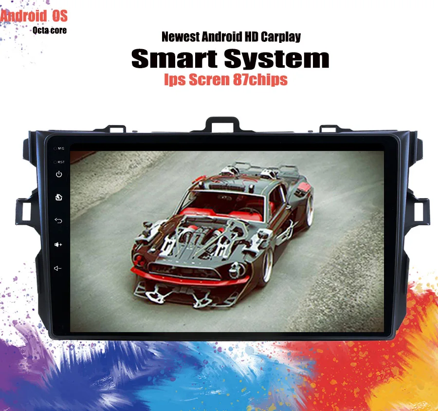 6 + 128G Android 10 0 Автомобильный мультимедийный Радио dvd gps плеер для Toyota Corolla 2007 2008 2009 2010
