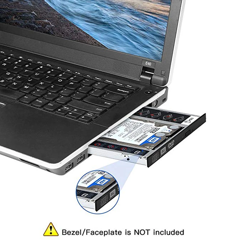 2 й жесткий диск SSD запасной лоток для Lenovo Thinkpad T420 T430 T510 T520 T530 W510 W520 W530 внутренний CD