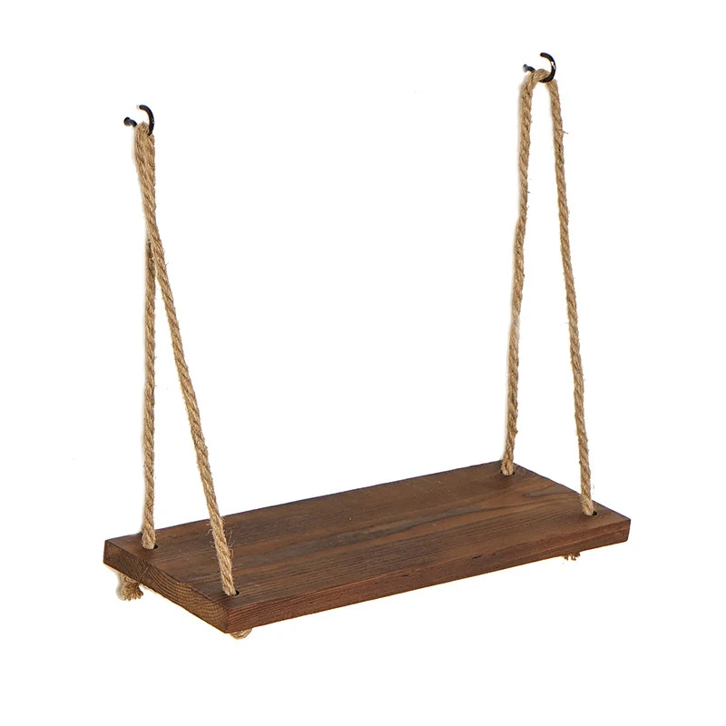 2 шт. подвесная полка с веревкой декоративная для хранения цветочных горшков