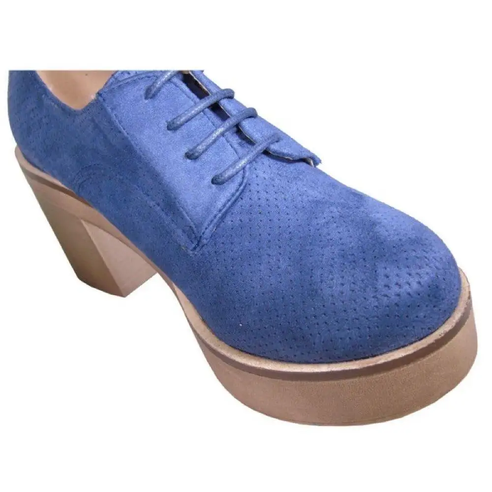 BUONAROTTI-WOMAN-COMBINED-SHOES с CORDS-BUONAROTI 17038 сине- | Обувь