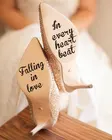 Наклейка с надписью Love In each Heart Beat, Виниловая наклейка Infinity Love, свадебный подарок для невесты