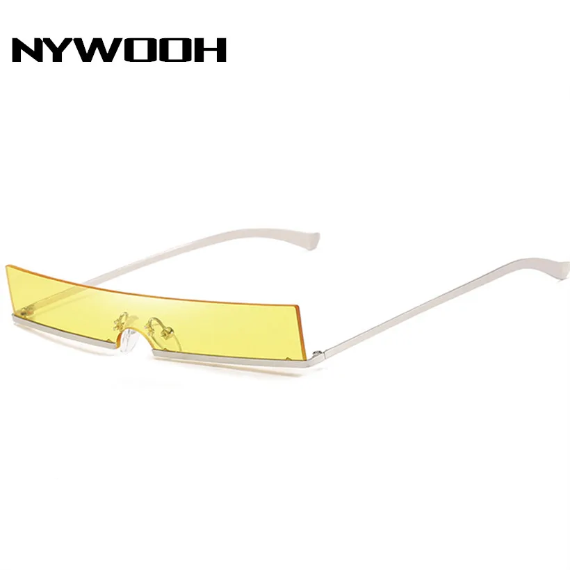 Винтажные прямоугольные солнцезащитные очки NYWOOH для мужчин и женщин Роскошные