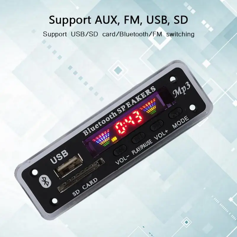 Модуль декодирования для MP3 FM APE FLAC SDM01BT + 5.0 4 цвета экрана модуль|Аксессуары
