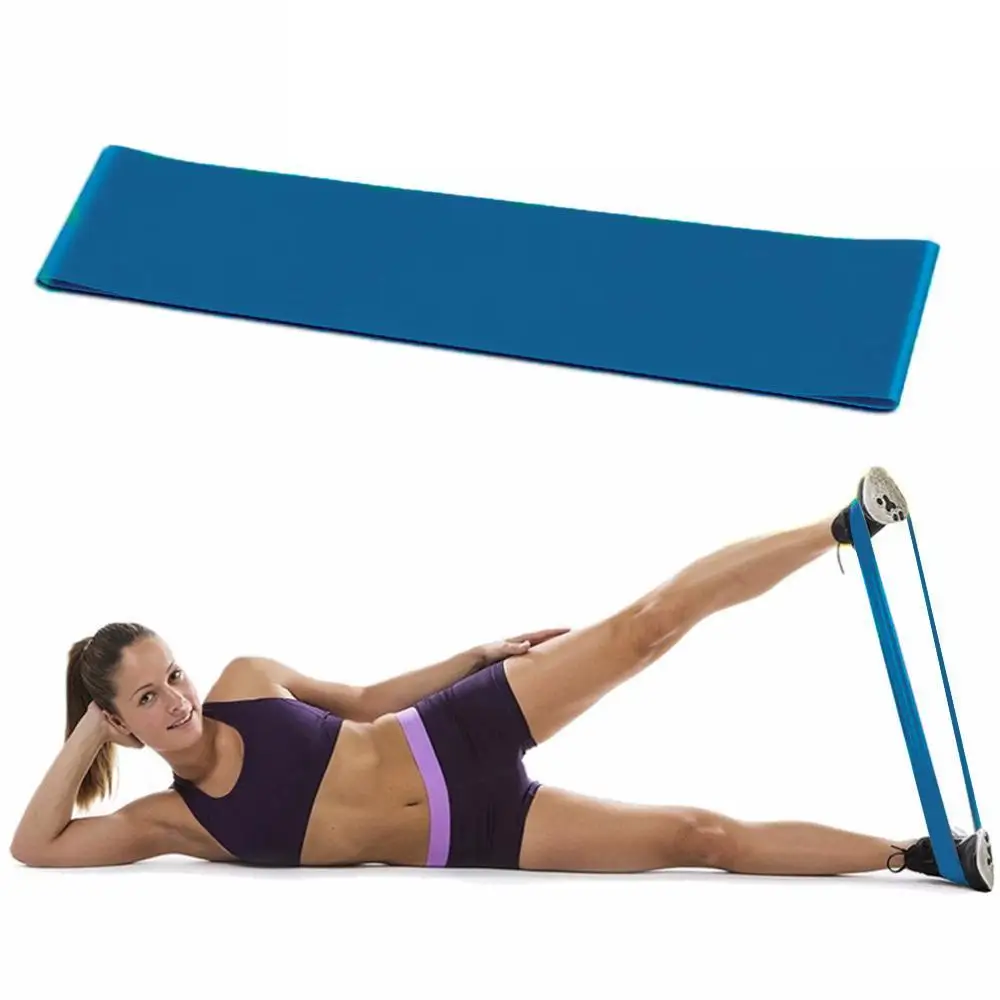 Gym Strength Training Yoga Elastic Ring Fitness Latex Blue Resistance Band | Спорт и развлечения