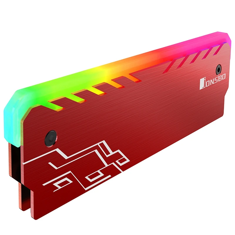 Jonsbo Nc 1 теплоотвод памяти Корпус Rgb 256 цветов автоматическое изменение