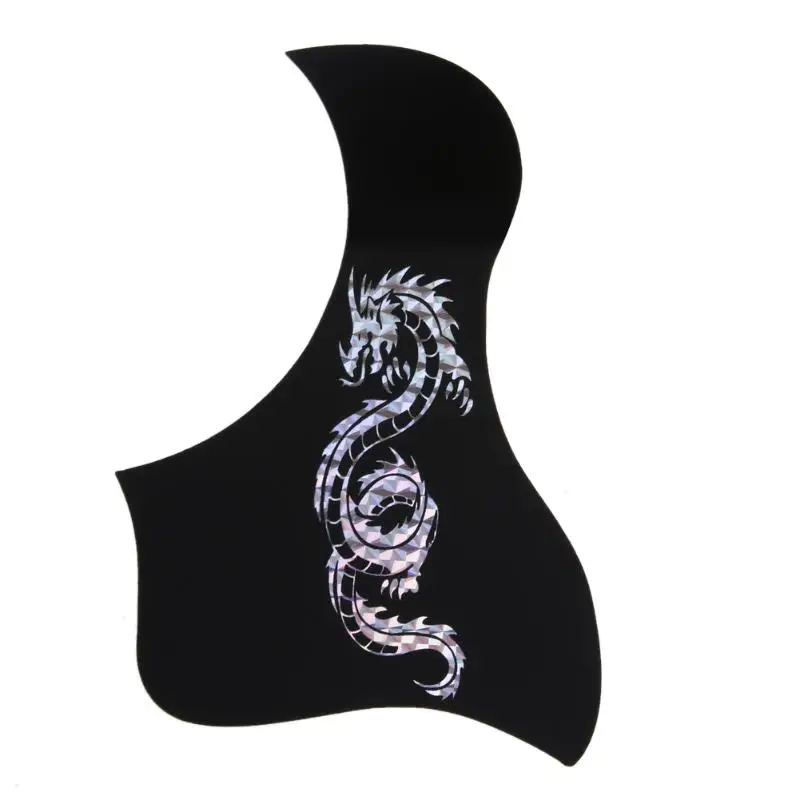 Китайский стиль золотой Феникс и Дракон узор Акустическая Гитара Pickguard выбор