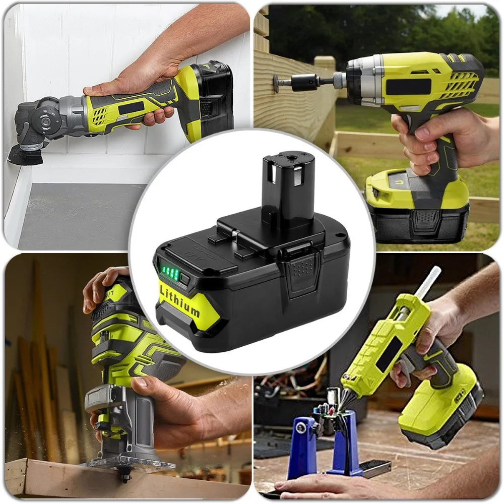 Новинка 18 в 5000 мАч литий-ионный аккумулятор для Ryobi P108 Rb18L40 аккумуляторная батарея