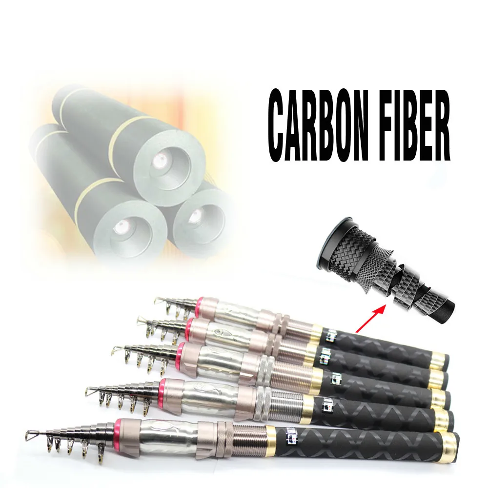 Высокоуглеродистая телескопическая удочка для морской рыбалки Ультралегкая