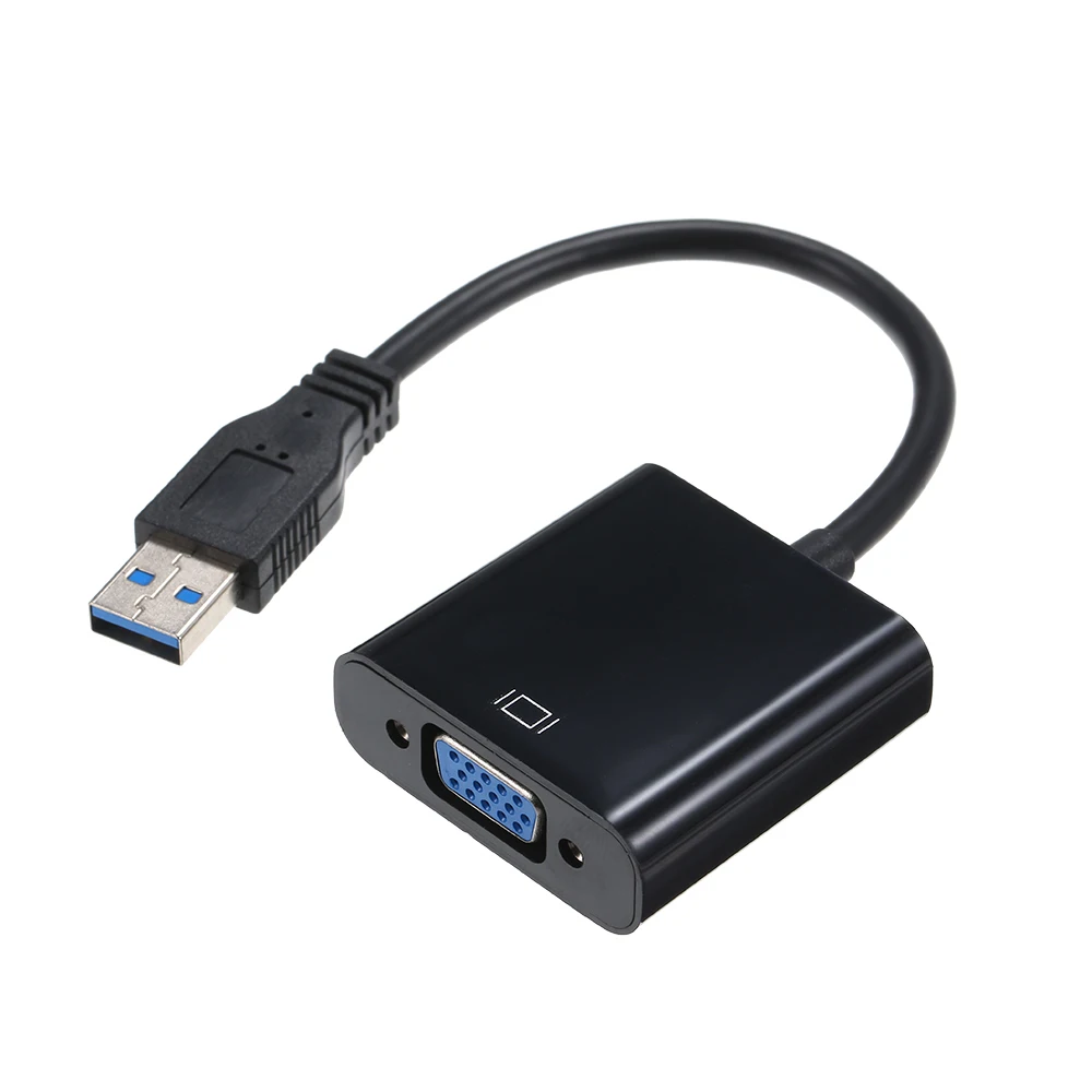 Кабель преобразователь USB3.0 в VGA мама 1080p для ПК ноутбука проектора ТВ приставки