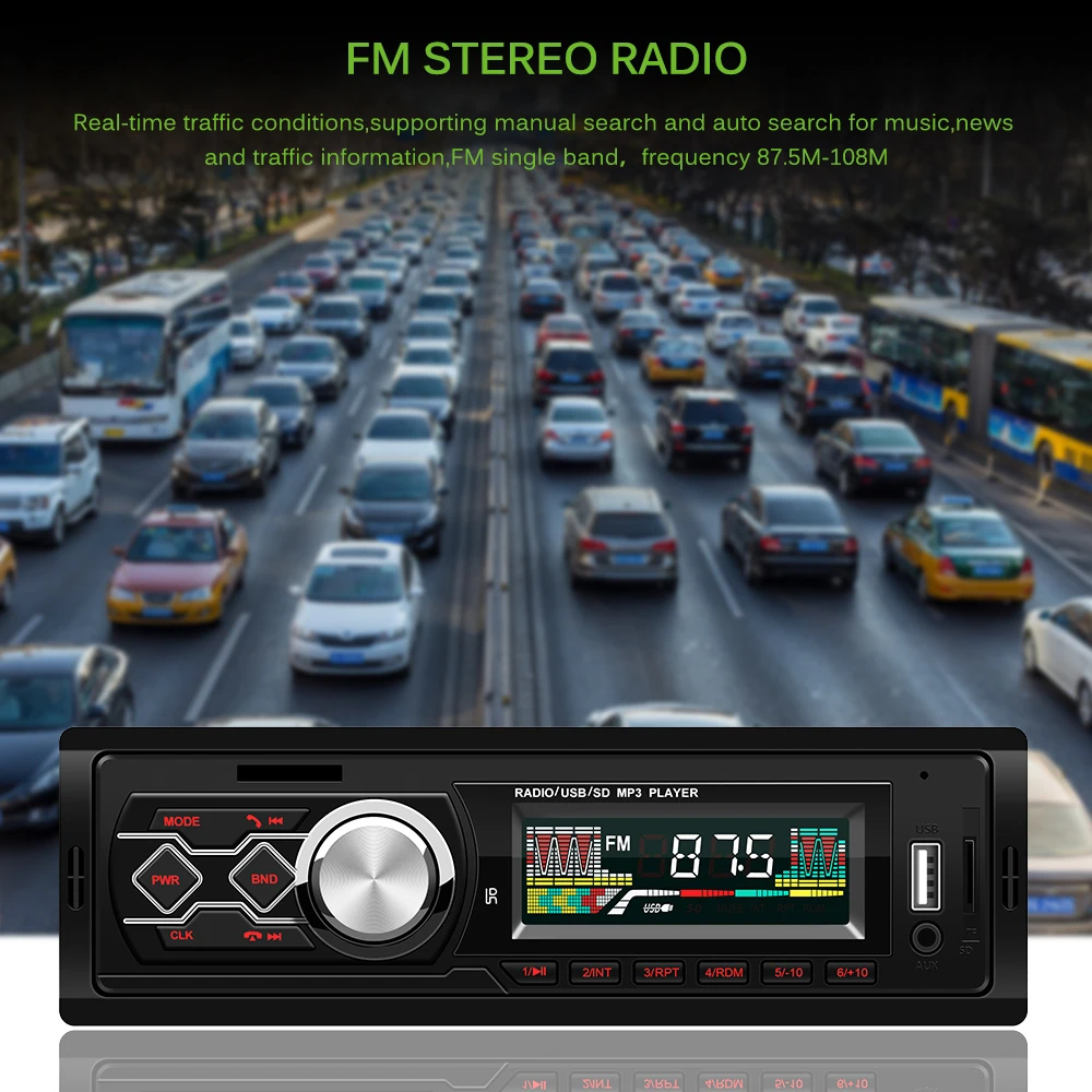 Fm передатчик модулятор MP3 плеер стерео аудио DC12V Bluetooth 4 0 автомобильное радио