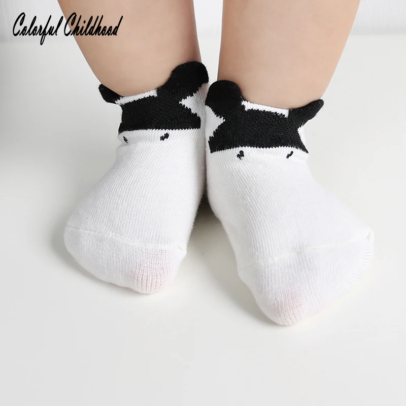 Calcetines Unisex para reci&eacute;n nacidos, medias antideslizantes con dise&ntilde;o de rat&oacute;n/conejito/Tigre, para primavera-0